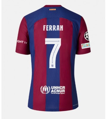 Barcelona Ferran Torres #7 Koszulka Podstawowych 2023-24 Krótki Rękaw